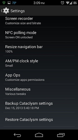 Illustration for article titled 3-in-1 Review/Impressions - Nexus 5 running Cataclysm ROM (4.4.2 Kit Kat) on T-Mobile